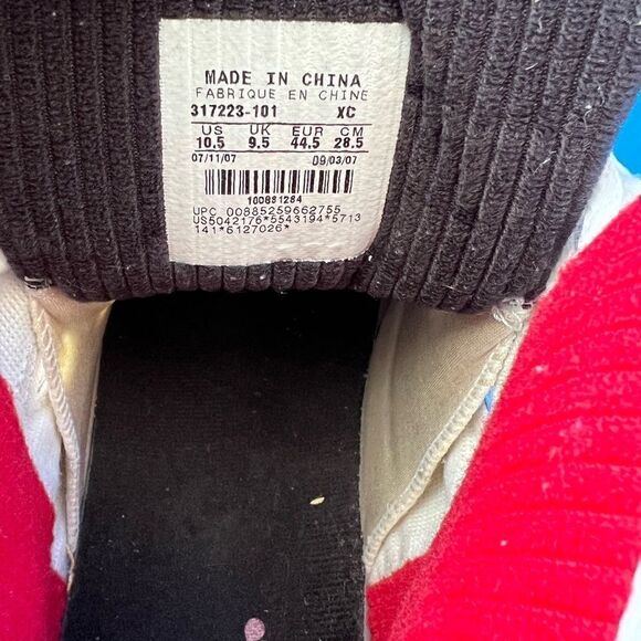 2007 NIKE AIR JORDAN OL'SCHOOL WHITE BLACK CEMENT GREY FIRE RED OG 10.5 - Picture 6 of 6